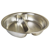 Sunnex 2 Division Round Chafing Dish Food Pan 15.5"